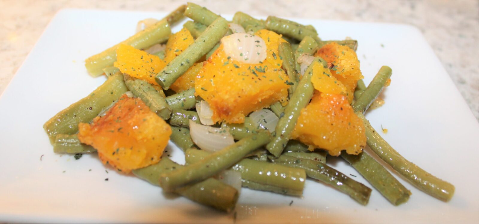 Roasted Butternut Squash And Green Beans Mysty Pfeffer