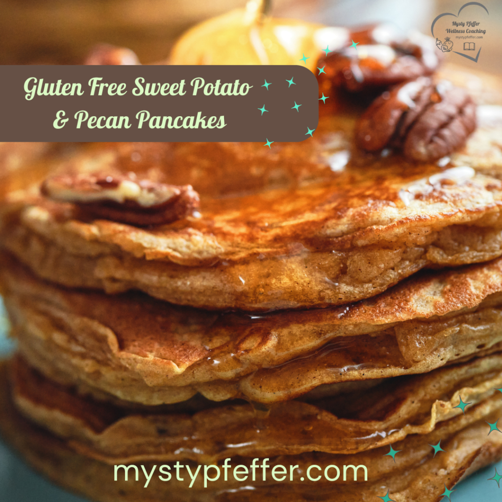 gluten free sweet potato and pecan pancake