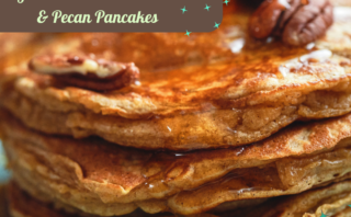 gluten free sweet potato and pecan pancake