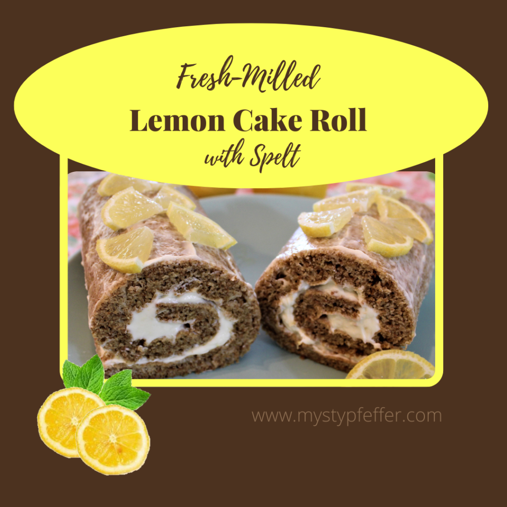 Fresh Milled Lemon Cake Roll with Spelt