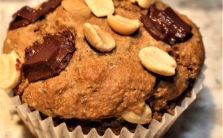 peanut chocolate chip muffins