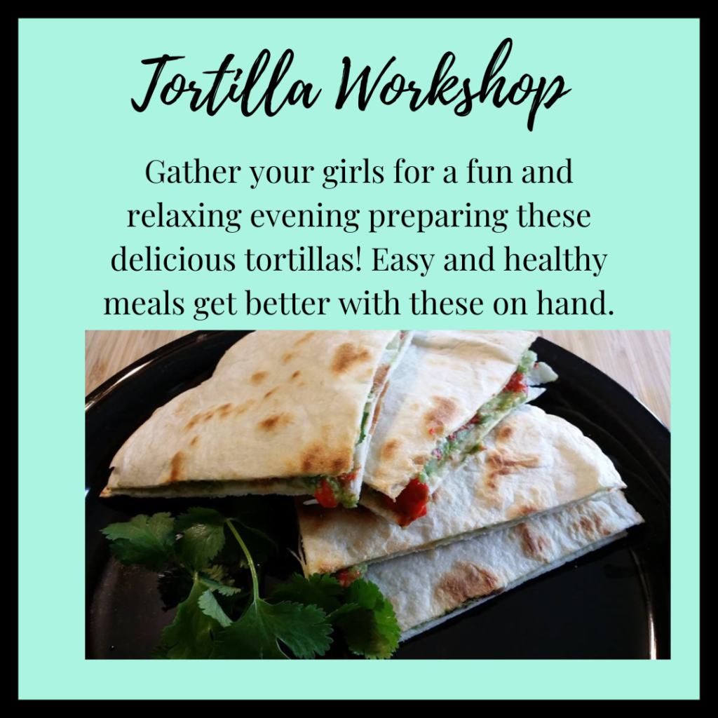 workshop for tortilla making