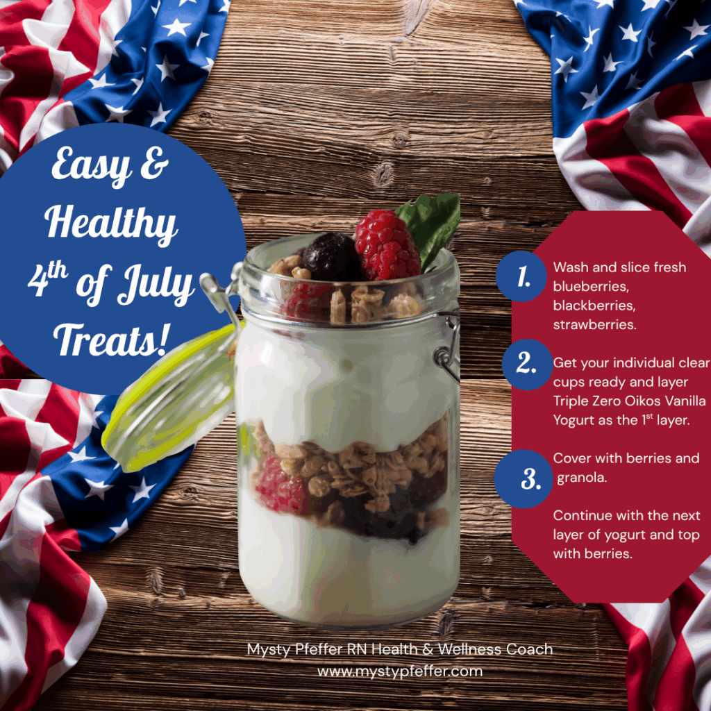 Easy 4th of July Treats Yogurt Parfait