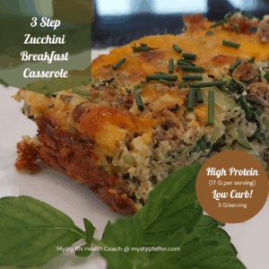 3 Step Zucchini Breakfast Casserole