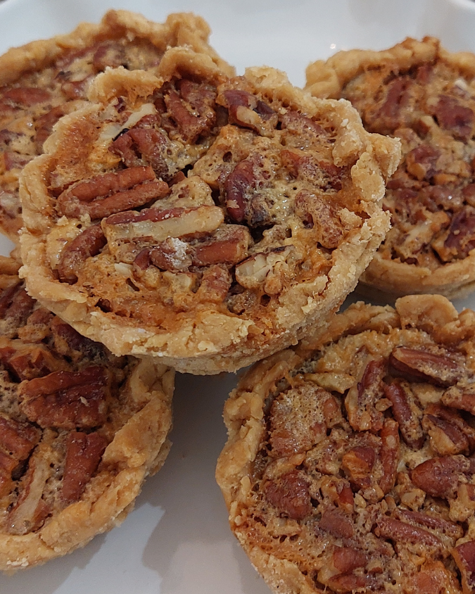 gluten free and low sugar pecan tarts