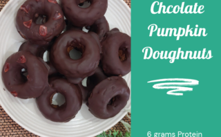 Chocolate Pumpkin Protein Doughnuts
